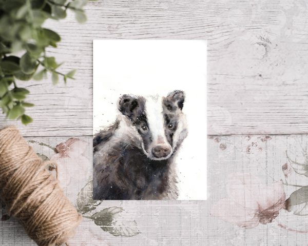 badger greetings card