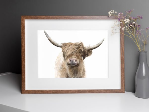 Highland Cow framed print