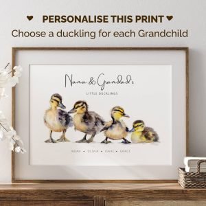 Personalised duckling print