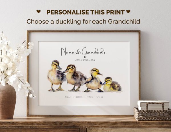 Personalised duckling print