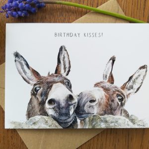 donkey birthday card