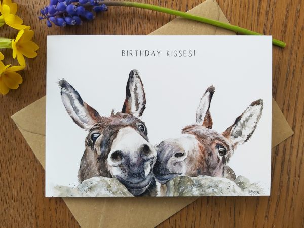 donkey birthday card