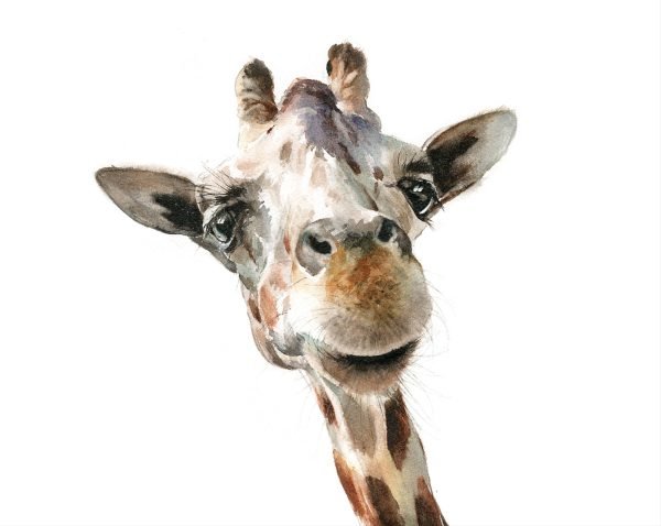 funny Giraffe painting