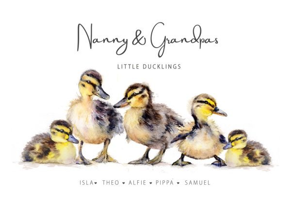 DUCKLING GRANDCHILDREN PRINT