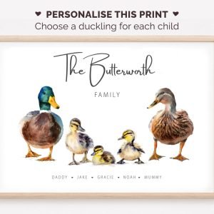 Family Mallard Duck Print