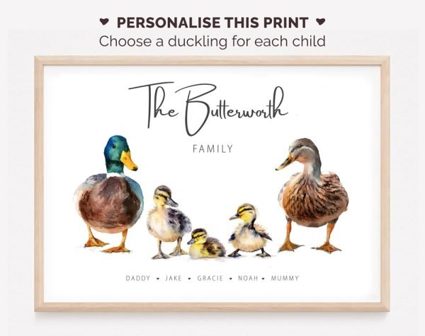 Family Mallard Duck Print