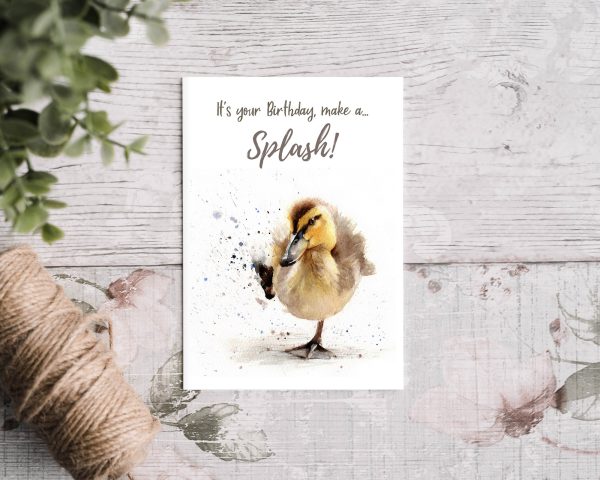 Duckling Birthday Card