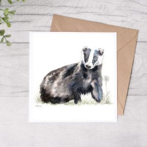 Badger Greetings Card