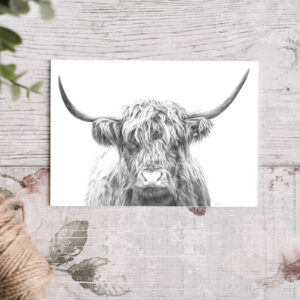 Highland Cow Greetings card