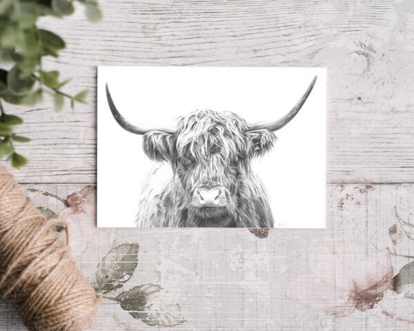 Highland Cow Greetings card