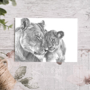 'Lion Love' Greetings Card