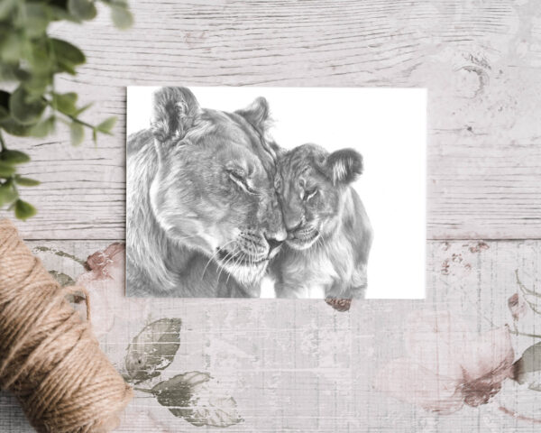 'Lion Love' Greetings Card