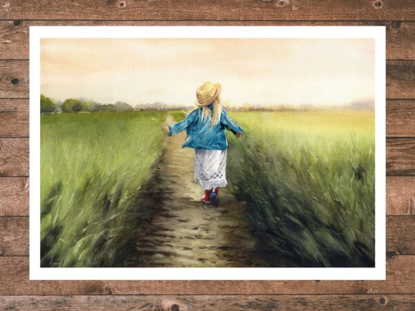 welly walk art print