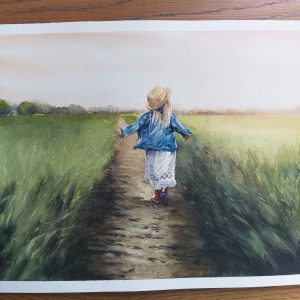 well walk original watercolour painting