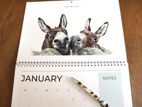 wildlife calendar page