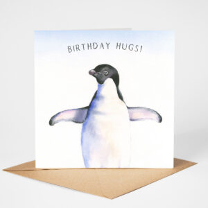 penguin birthday card