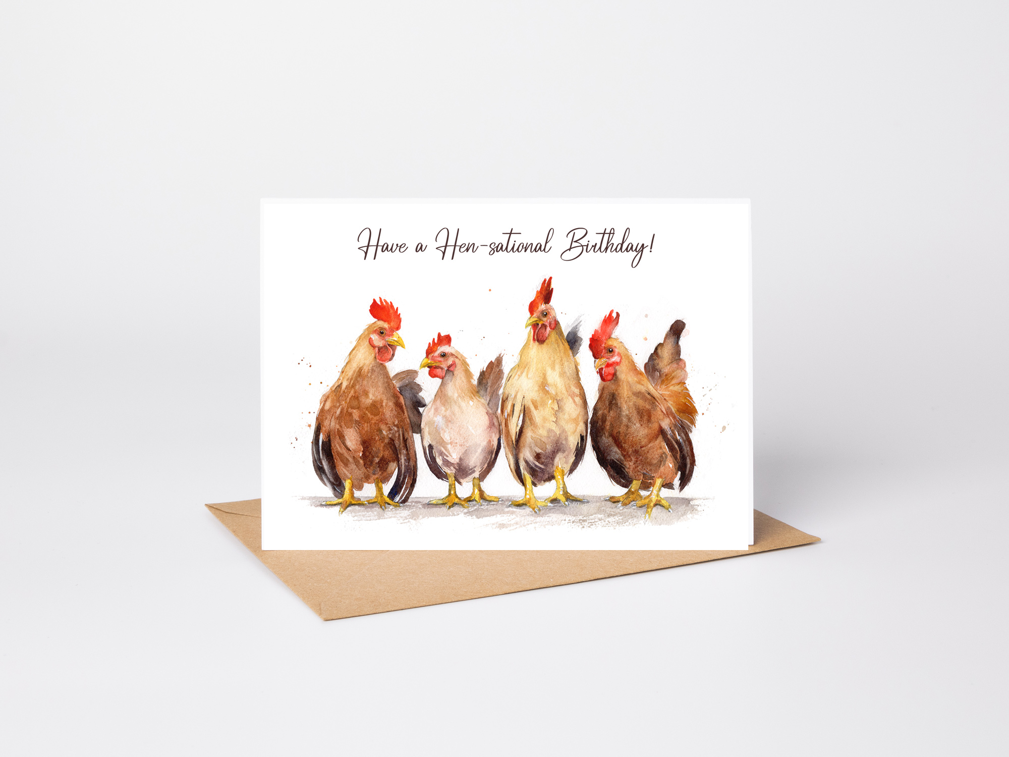 Hen-sational Birthday Card