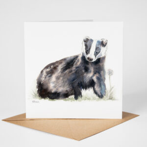 badger greetings card
