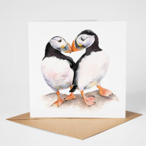 puffin love greetings card