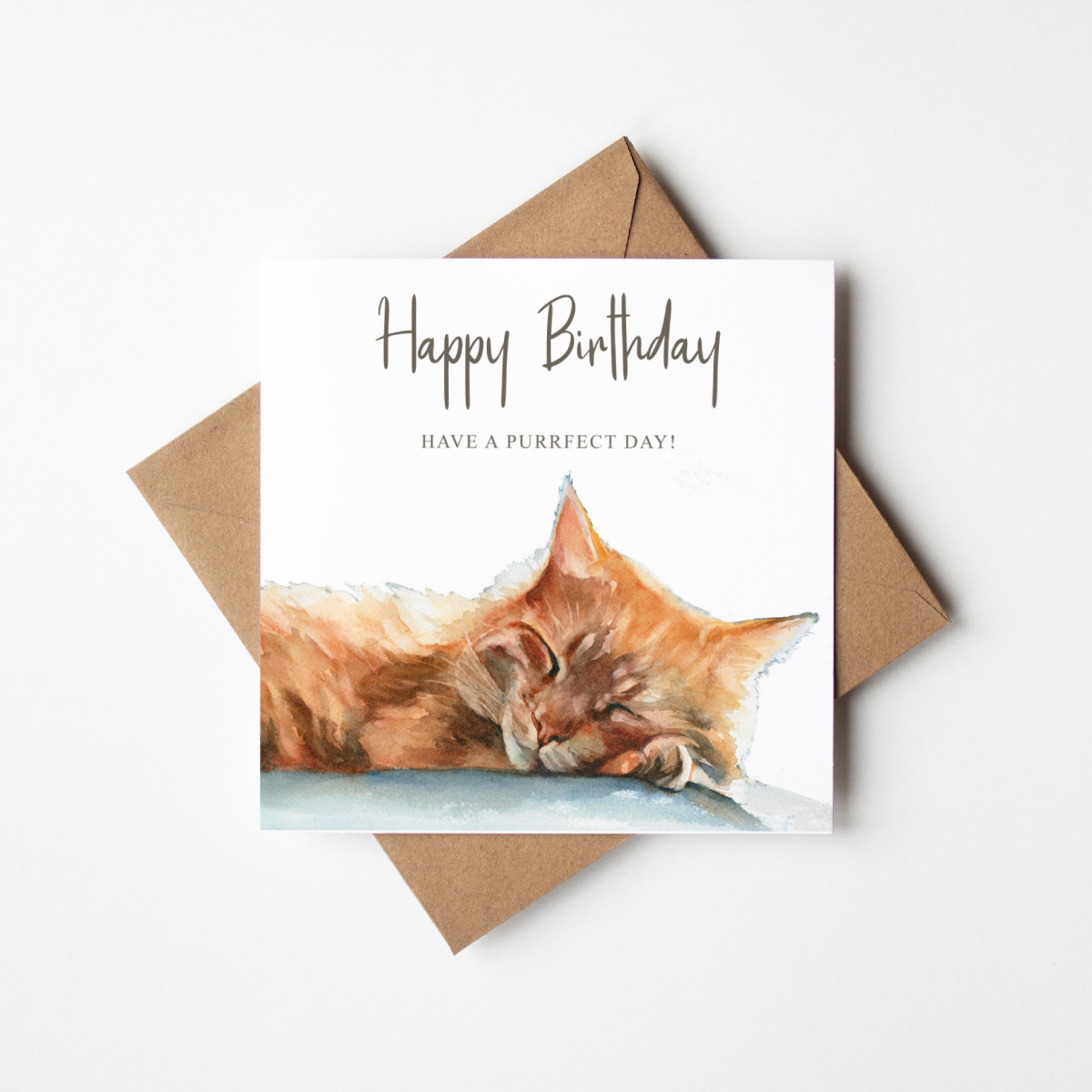 Ginger Cat Happy Birthday Card - Image 3