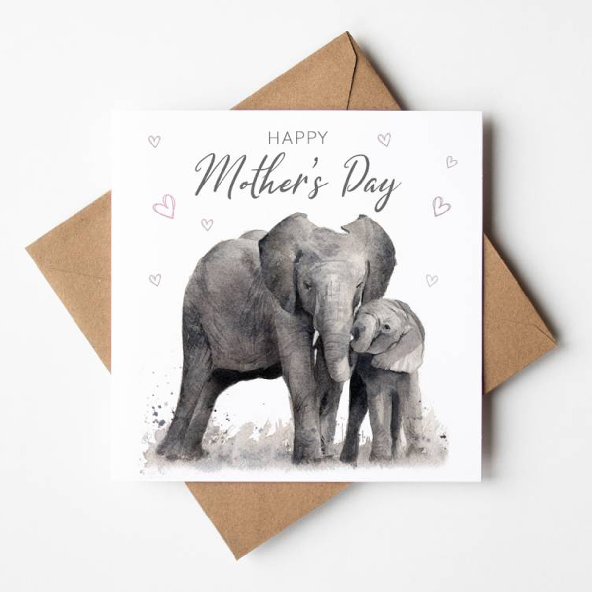 elephants mothers day card