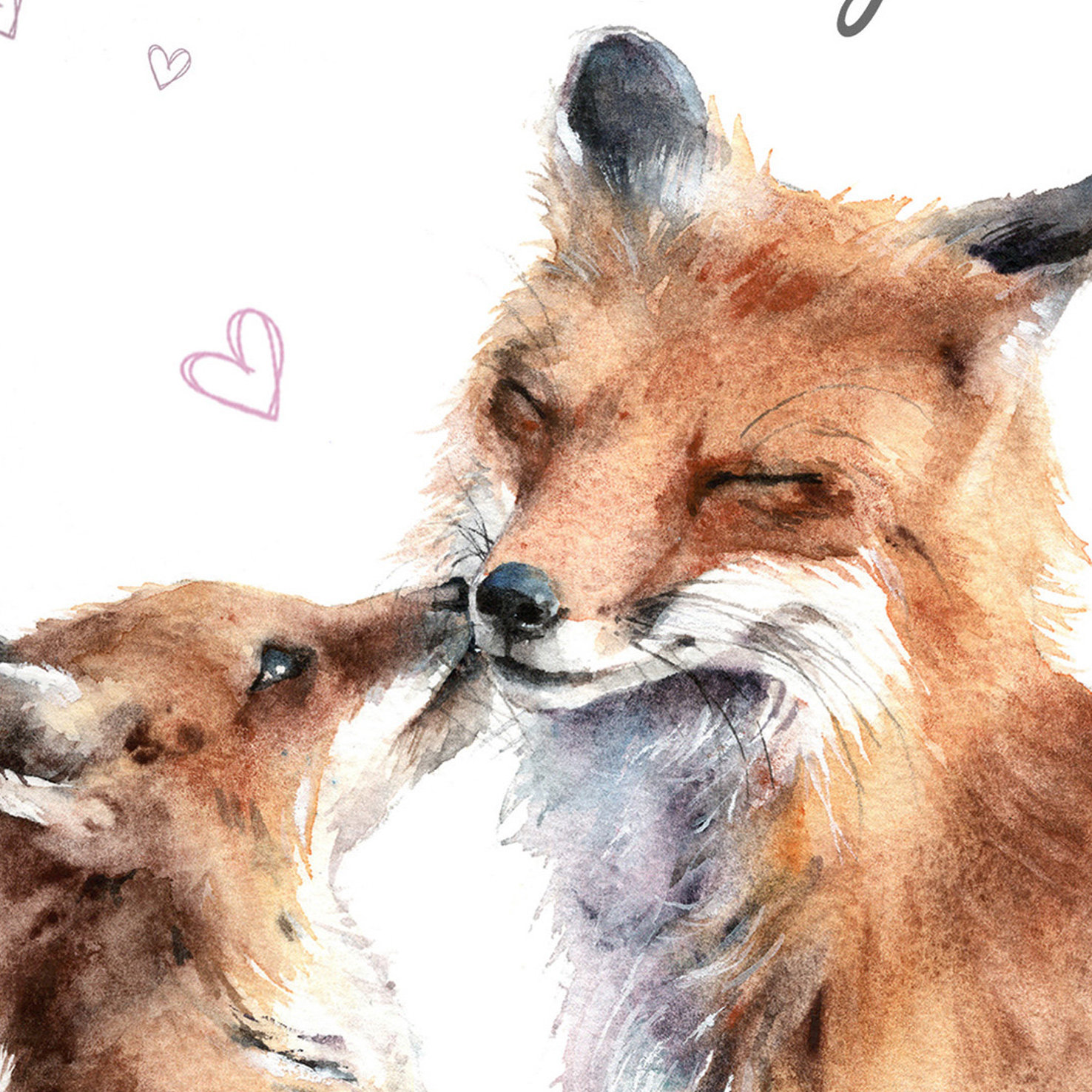 fox mothers day card
