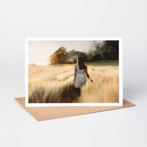 The Golden Hour, watercolour painting fine art greetings card