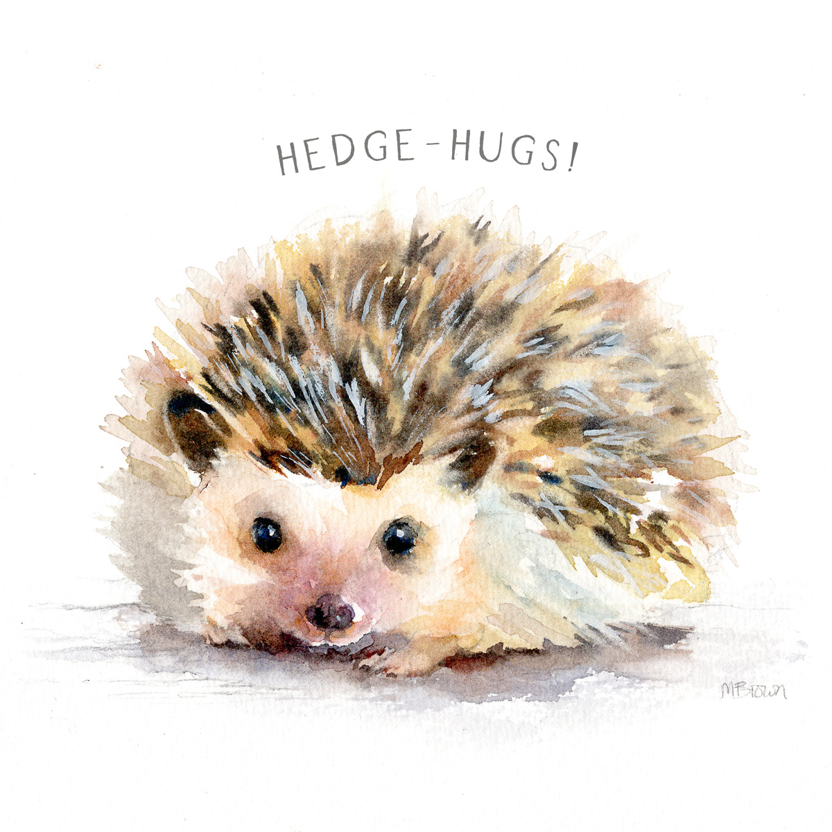 'Hedge Hugs' Hedgehog Card - Image 2